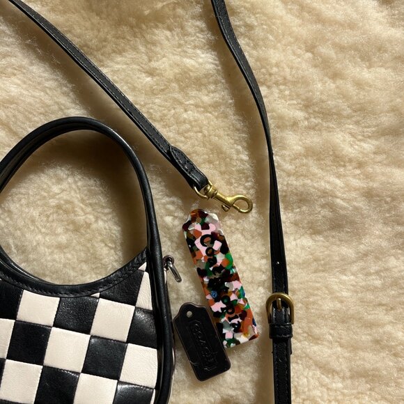 COACH BAG - Mini Ergo - Checkered Leather - Picture 10 of 14